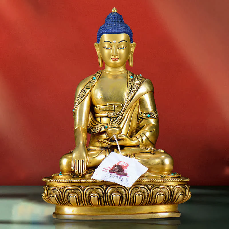 Buddha Stones Shakyamuni Compassion Copper Statue Decoration