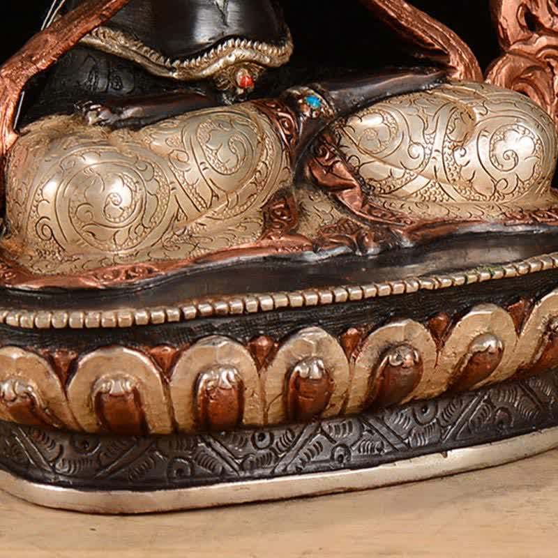 Buddha Stones Bodhisattva Chenrezig Four-armed Avalokitesvara Protection Copper Statue Decoration