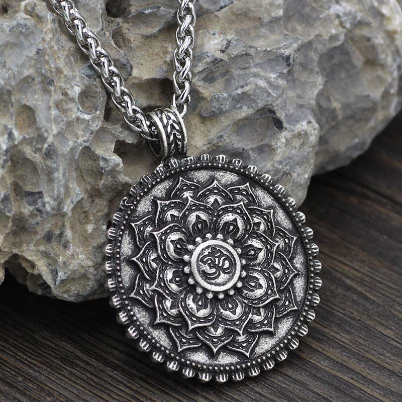 Six True Words Love Peace Flower Pattern Necklace (Extra 35% Off | USE CODE: FS35)
