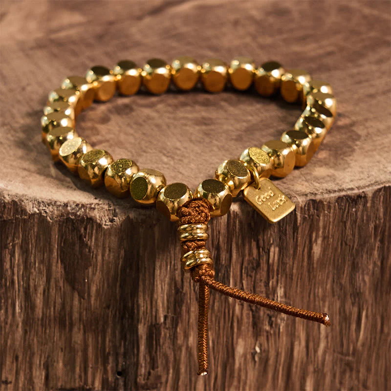 Buddha Stones Copper String Good Luck Self Care Bracelet