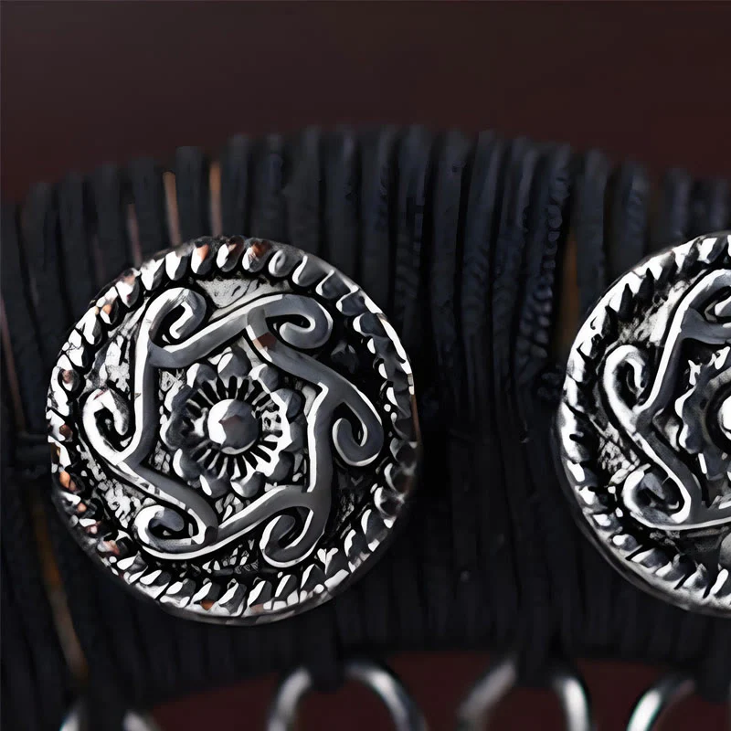 Buddha Stones Silver Tassel Green Sandalwood Soothing Hairpin