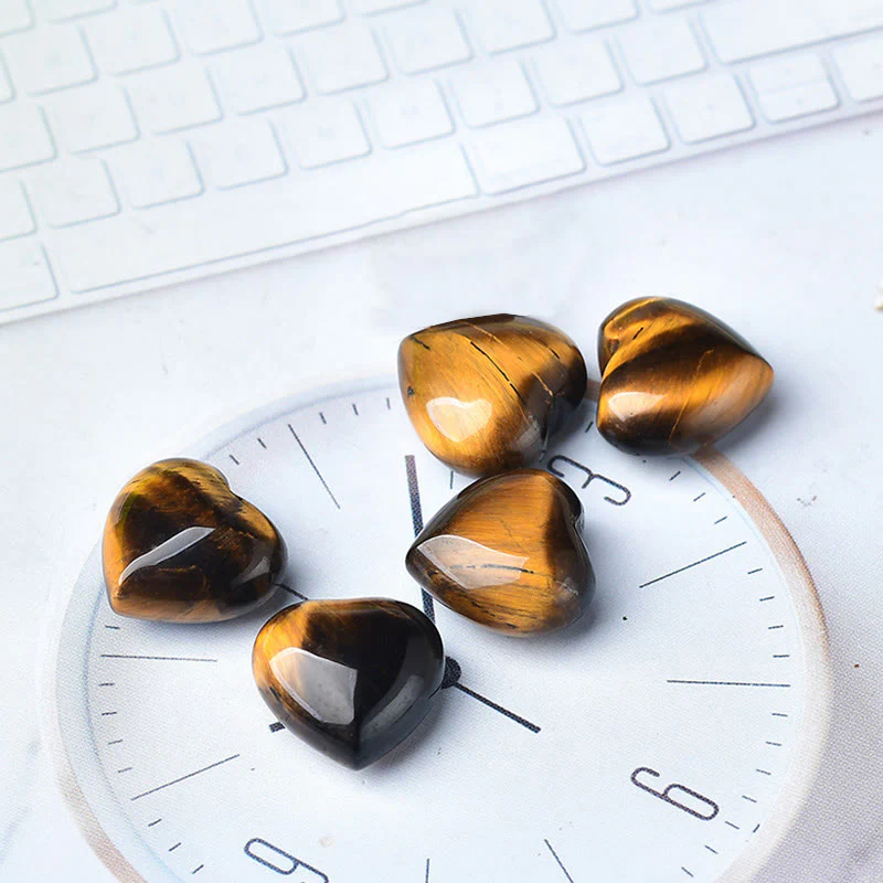 Buddha Stones Natural Amethyst Tiger's Eye Stone Love Decoration