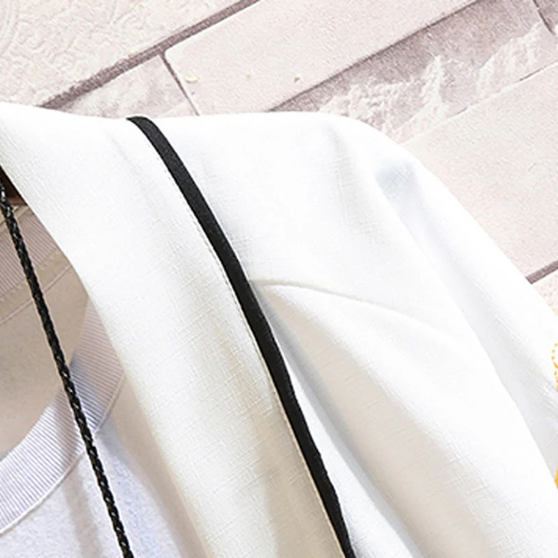 Buddha Stones Embroidery Dragon Phoenix Auspicious Cloud Waves Leaves Cranes Open Front Jacket Men's Kimono