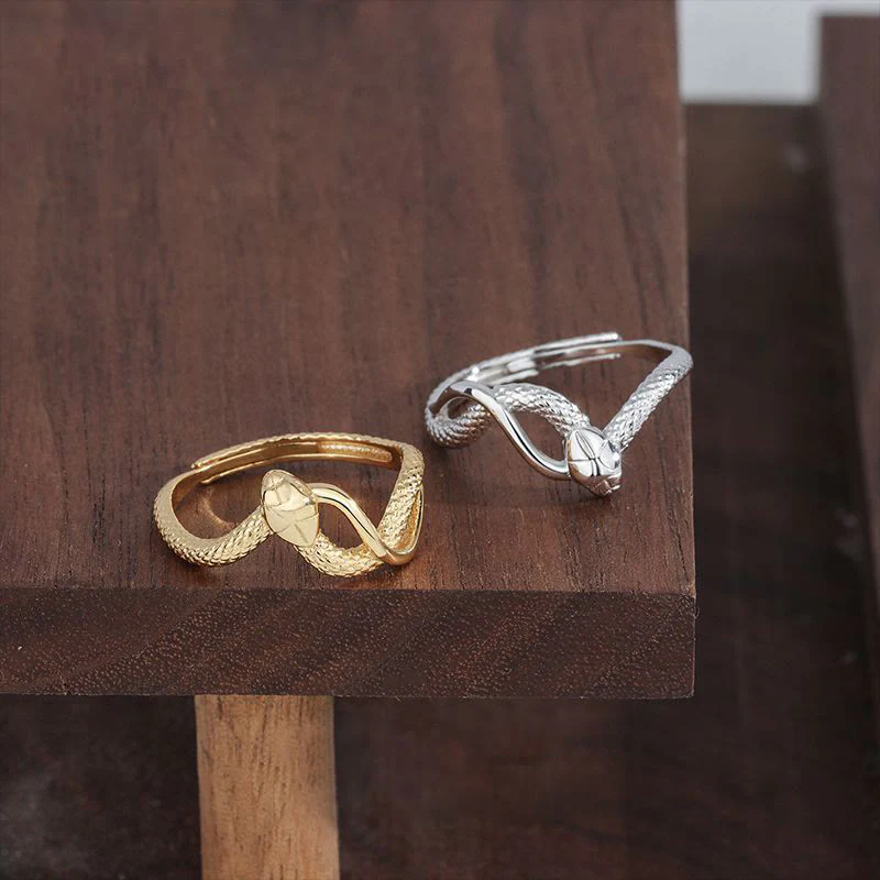 Buddha Stones 925 Sterling Silver Year Of The Snake Calm Ring