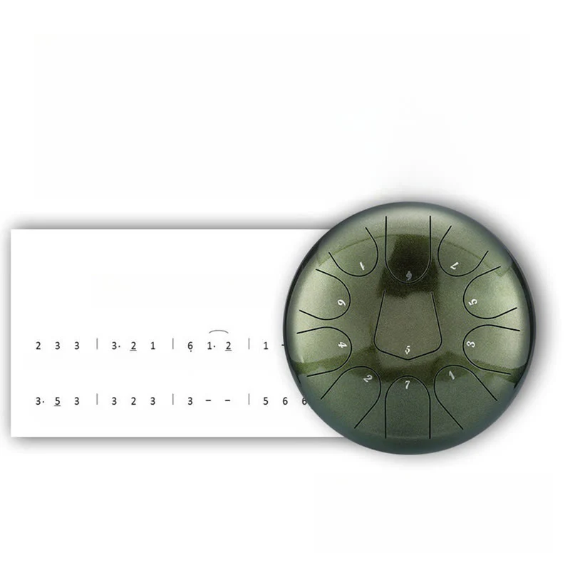 Buddha Stones Steel Tongue Drum Sound Healing Meditation Drum Kit 13 Note 12 Inch Percussion Instrument