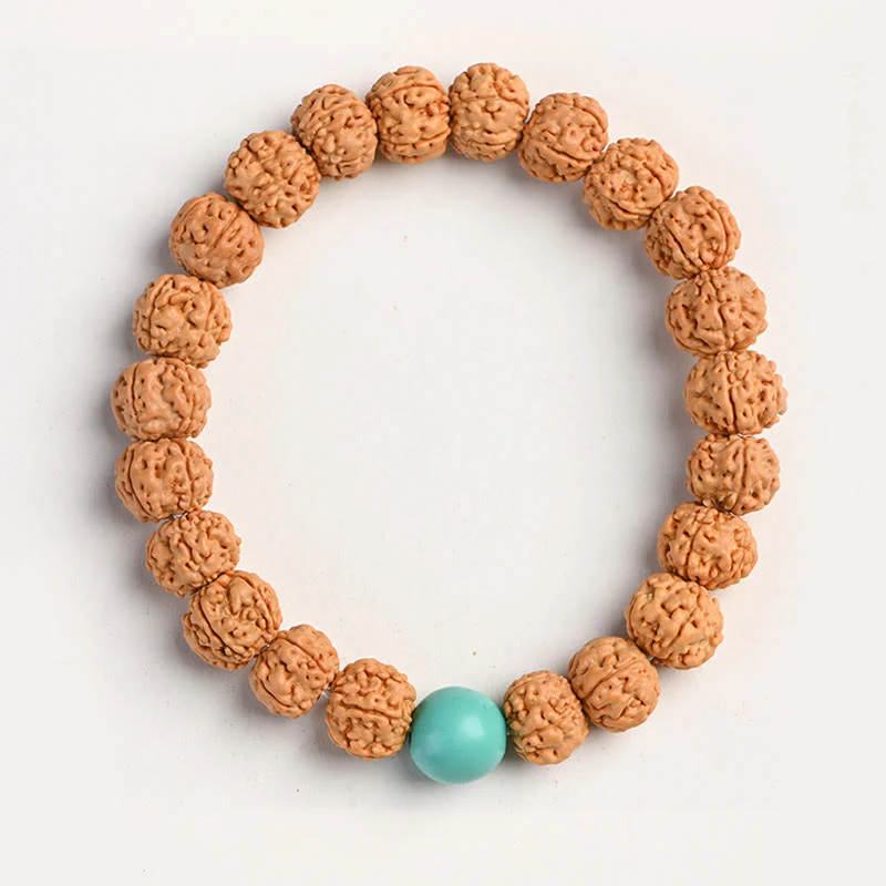 Buddha Stones Tibet Rudraksha Bodhi Seed Wealth Auspiciousness Bracelet