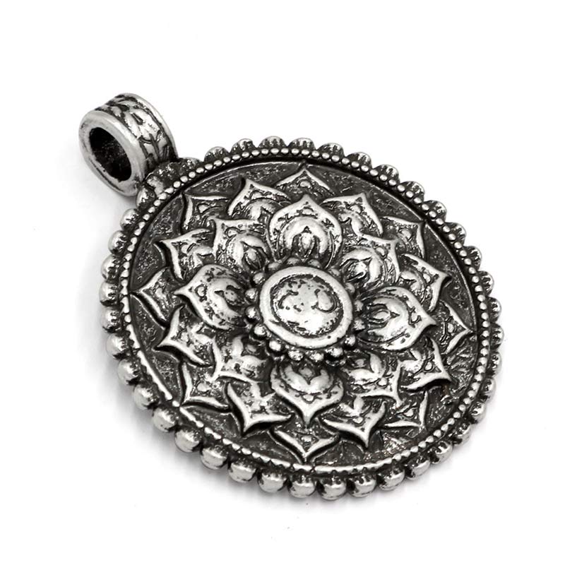 Six True Words Love Peace Flower Pattern Necklace (Extra 35% Off | USE CODE: FS35)