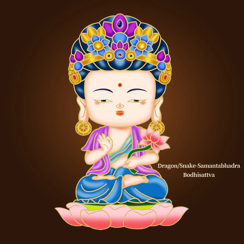 Buddha Stones Chinese Zodiac Natal Buddha Blessing Wealth Fortune Fridge Phone Sticker