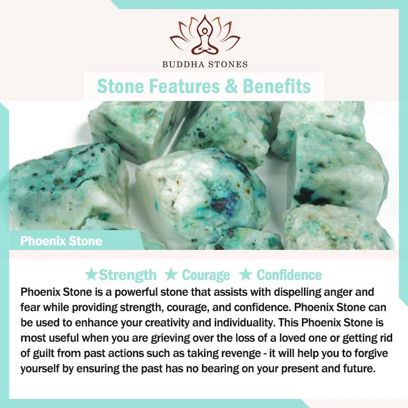 Buddha Stones Natural Phoenix Stone Strength Courage Bracelet