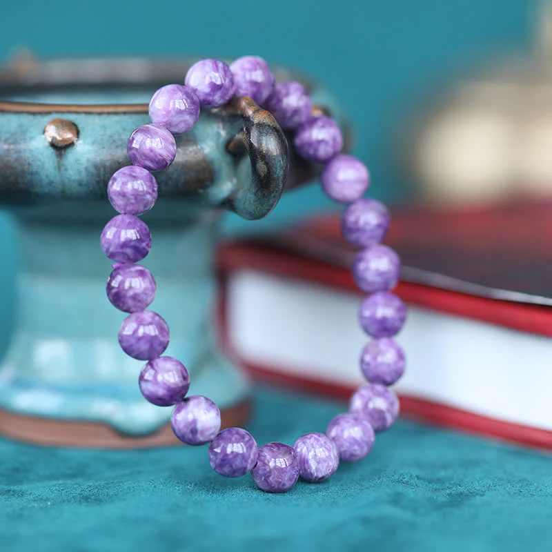 Buddha Stones Amethyst Crystal Positive Transformation Bracelet