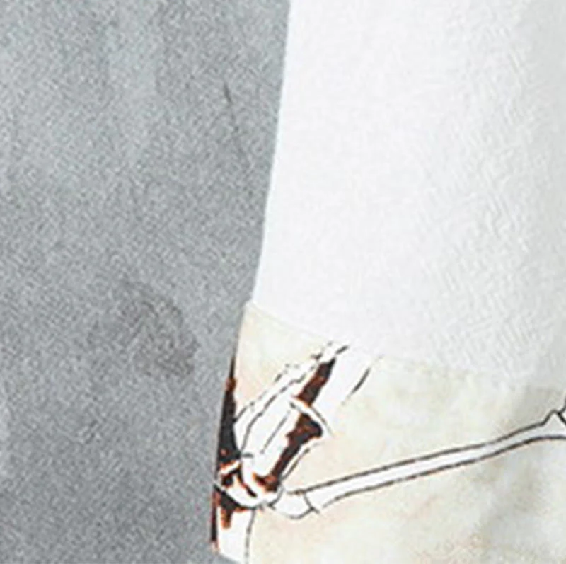 Buddha Stones Summer Plain Chinese Frog-button Patchwork Design Cotton Linen Men's Shirt Jacket