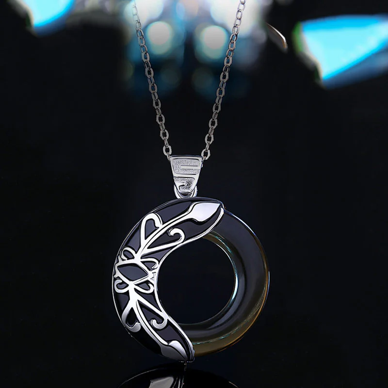 Buddha Stones Love Wings Copper Luck Healing Necklace Pendant