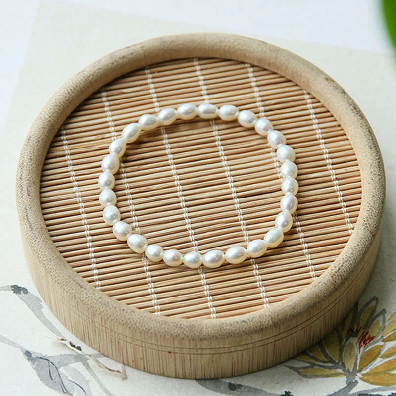 Buddha Stones Natural Pearl Healing Beaded Bracelet