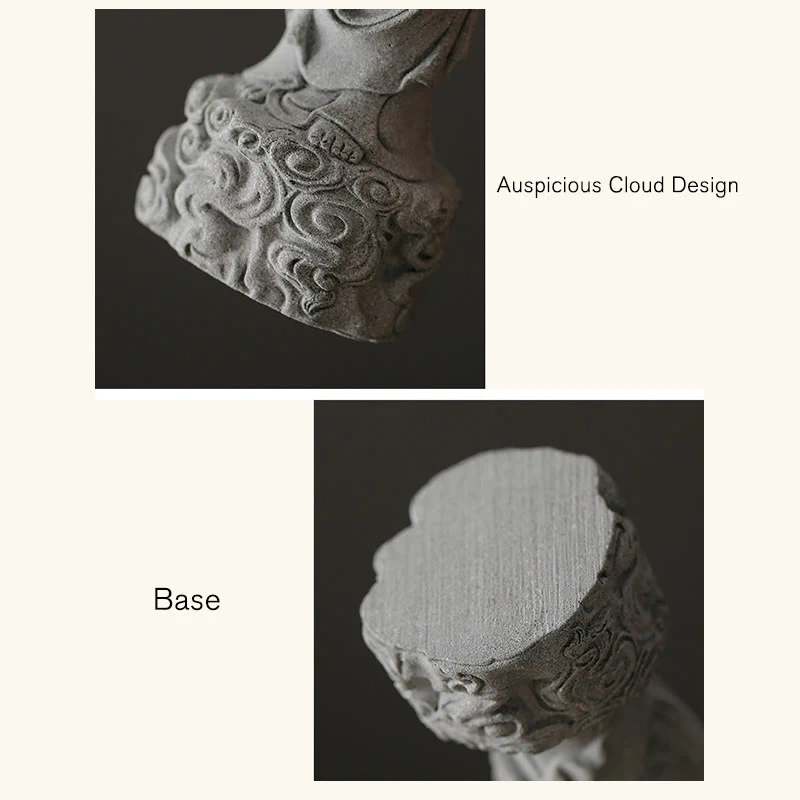 Buddha Stones Meditation Buddha Auspicious Clouds Design Serenity Home Decoration