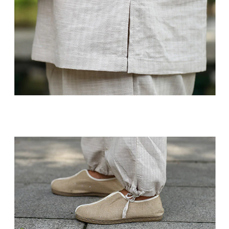 Buddha Stones Meditation Prayer Spiritual Zen Practice Uniform Clothing Men's Set