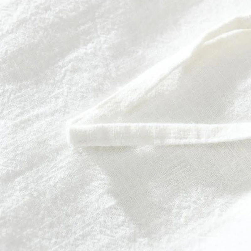 Buddha Stones Summer Casual Drawstring Ramie Linen Men's Pants With Pockets