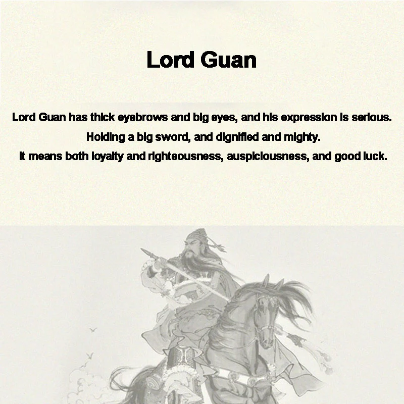 Buddha Stones Guan Gong Auspicious Clouds Amulet Wealth Ring