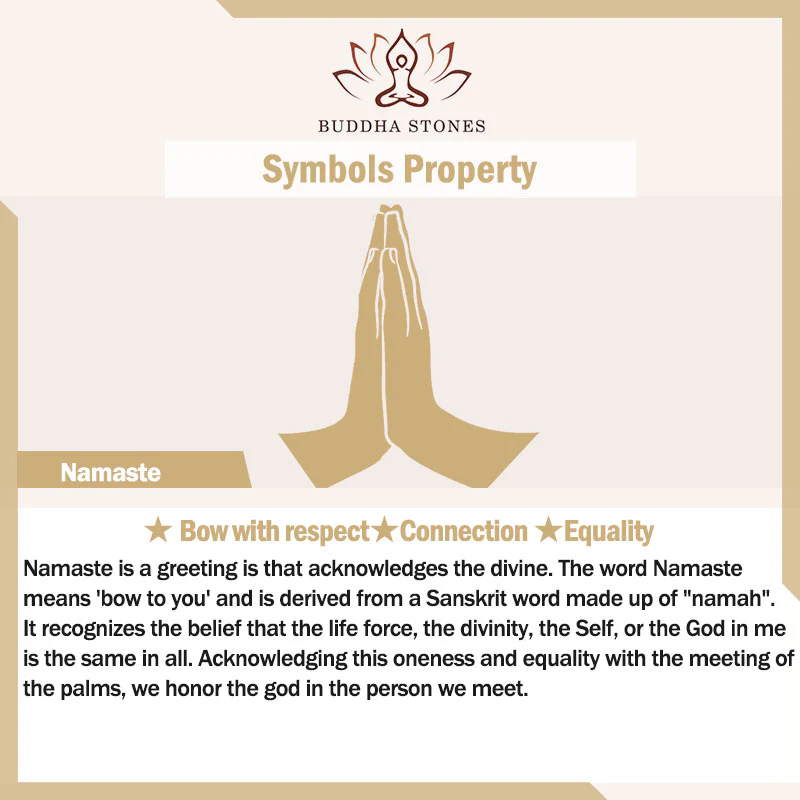 Buddha Stones 925 Sterling Silver Namaste Equality Stud Earrings