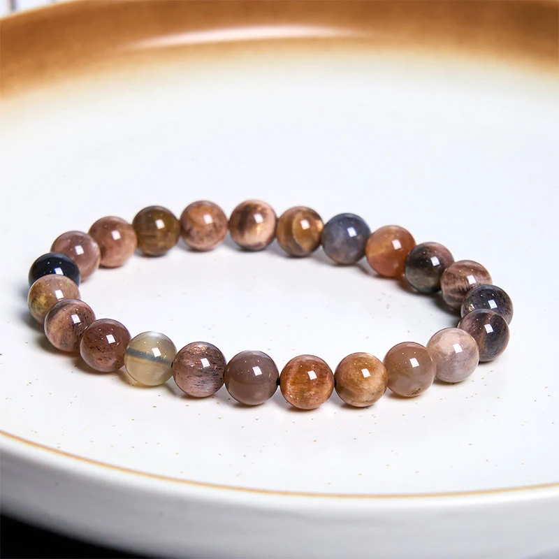Buddha Stones Black Moonstone Soothing Bracelet