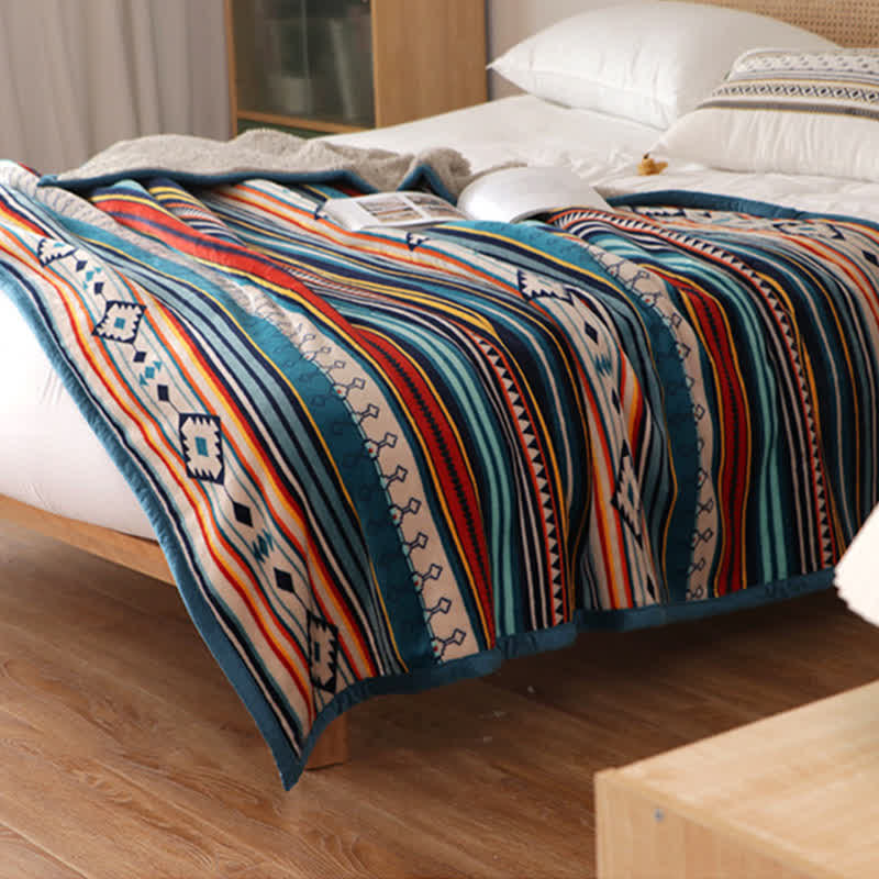 Buddha Stones Geometric Warm Soft Bed Throw Blanket