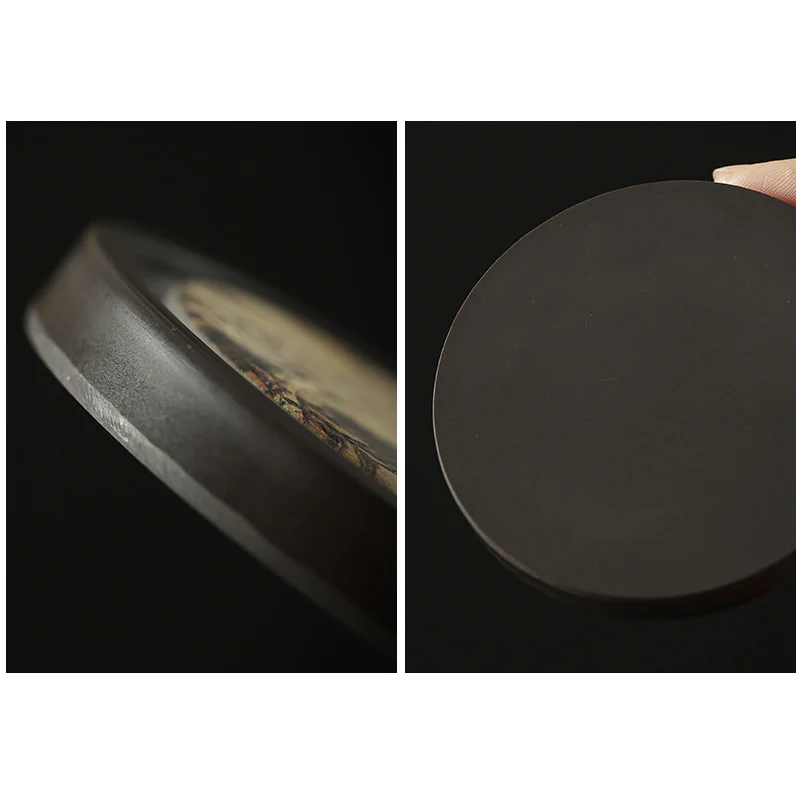 Buddha Stones Plum Blossom Peach Heart Sutra Loquat Magnolia Persimmon Ceramic Cup Mat Pad Coaster Kung Fu Tea Mat