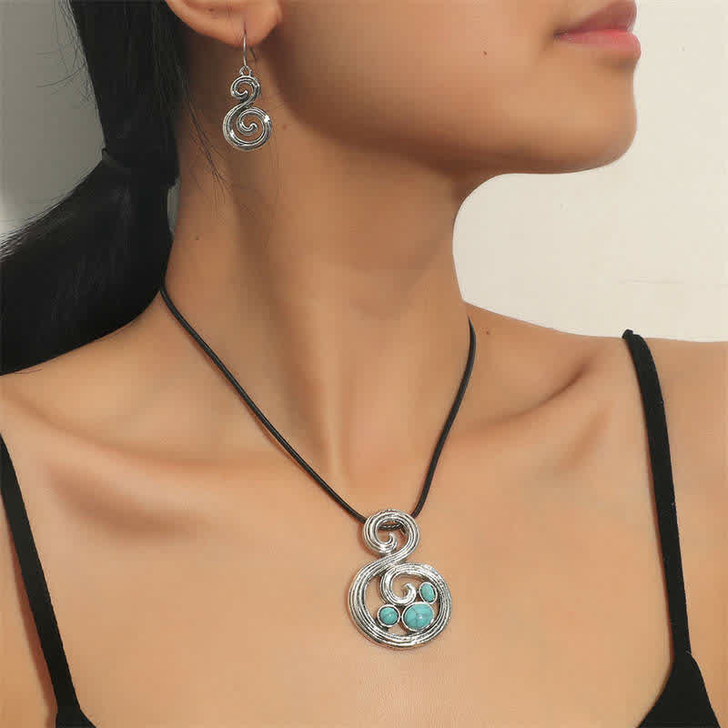 Buddha Stones Tibetan Turquoise Protection Strength Carving Necklace Pendant (Extra 30% Off | USE CODE: FS30)