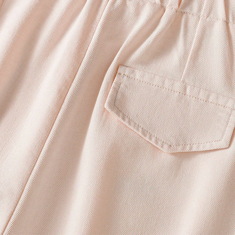 Buddha Stones Casual Lace Patchwork Design High Waist Women's Wide Leg Ankle-Length Pants With Pockets Zipper