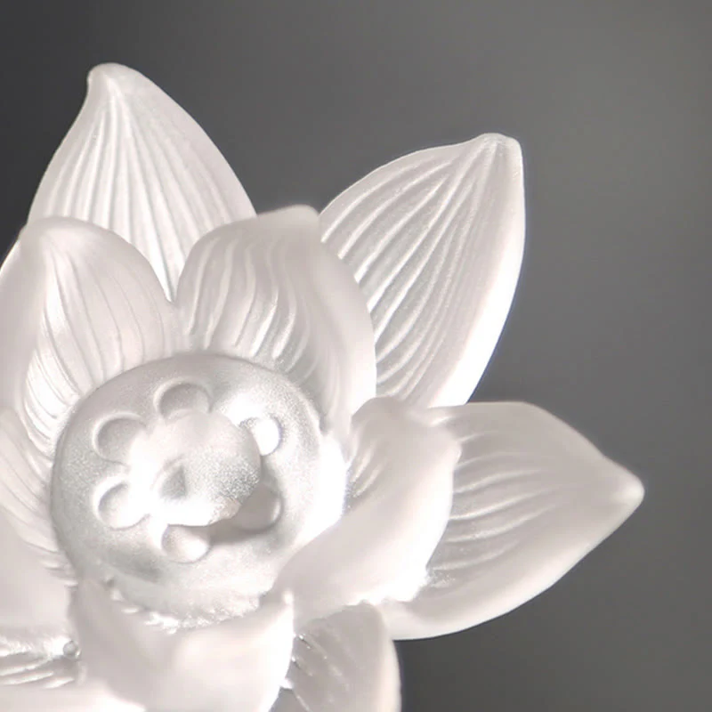 Buddha Stones Mini Lotus Liuli Crystal Healing Meditation Stick Incense Burner