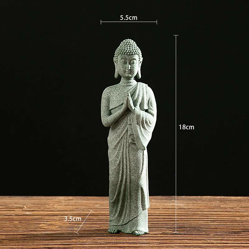 Buddha Stones Tibetan Meditation Contemplation Buddha Serenity Compassion Statue Figurine Decoration