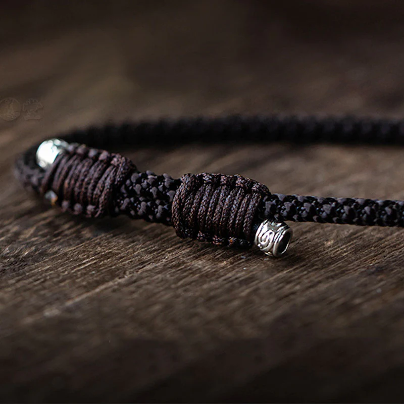 Buddha Stones Natural Round Jade Gray Jade Peace Buckle Luck Necklace Pendant