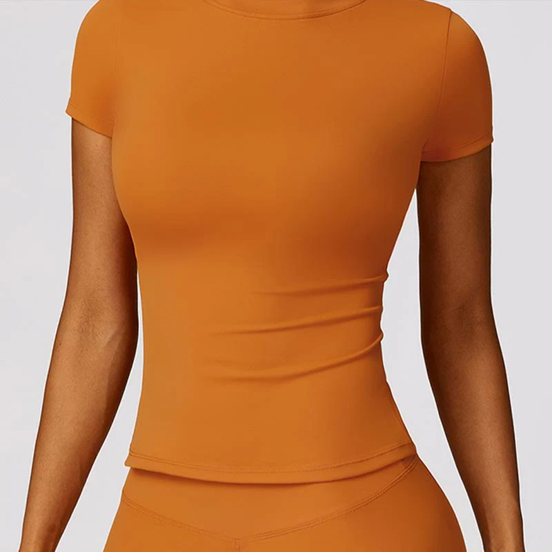 Buddha Stones Women Short Sleeve T-Shirt Top High Waist Leggings Pants For Sports Yoga