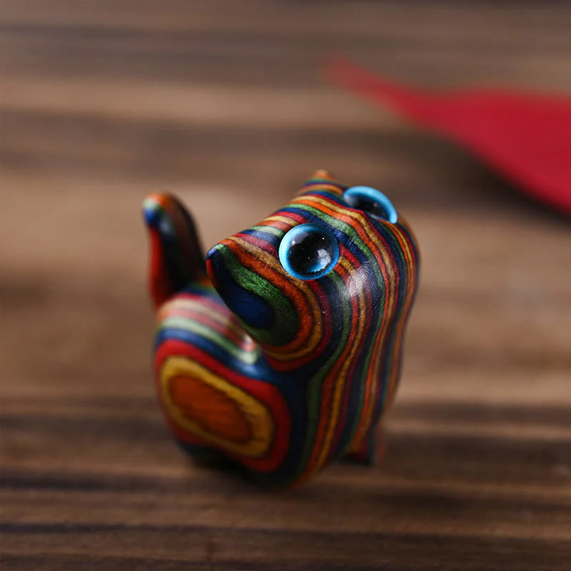 Buddha Stones Rainbow Eucalyptus Cute Cat Animals Calm Decoration