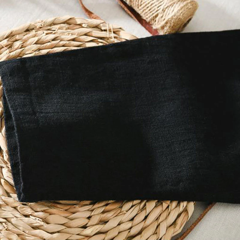 Buddha Stones Summer Casual Drawstring Ramie Linen Men's Pants With Pockets