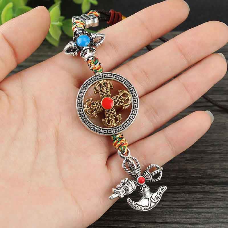 Buddha Stones Tibet Vajra Spiritual Power Car Hanging Decoration