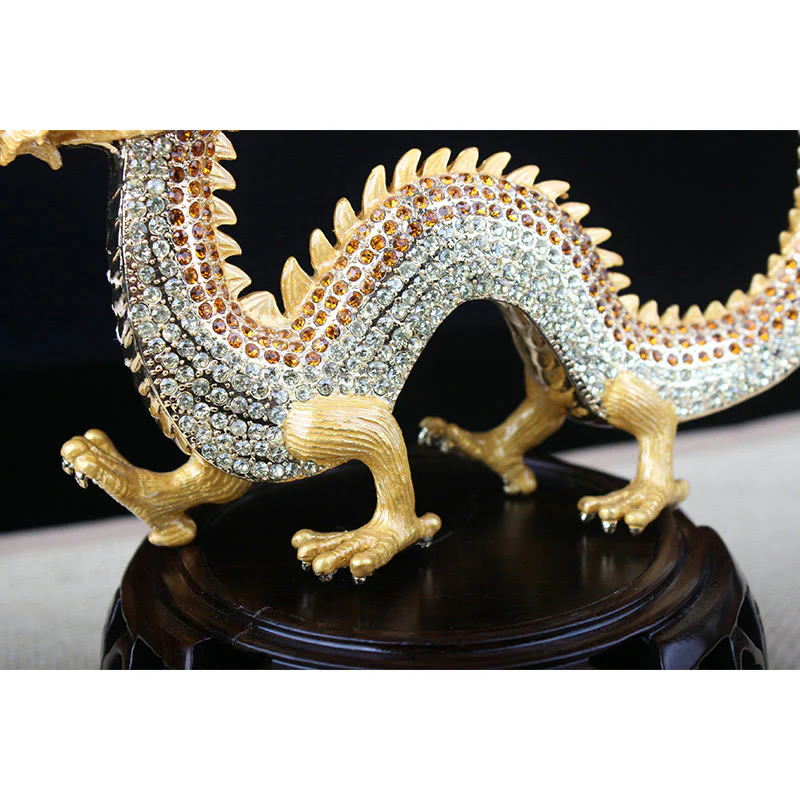 Buddha Stones Handmade Feng Shui Dragon Luck Success Home Decoration