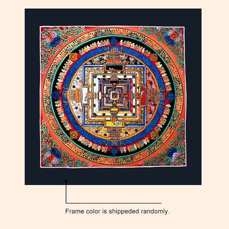 Buddha Stones Tibetan Handmade Thangka Mandala Painting Blind Box Random Color Pattern