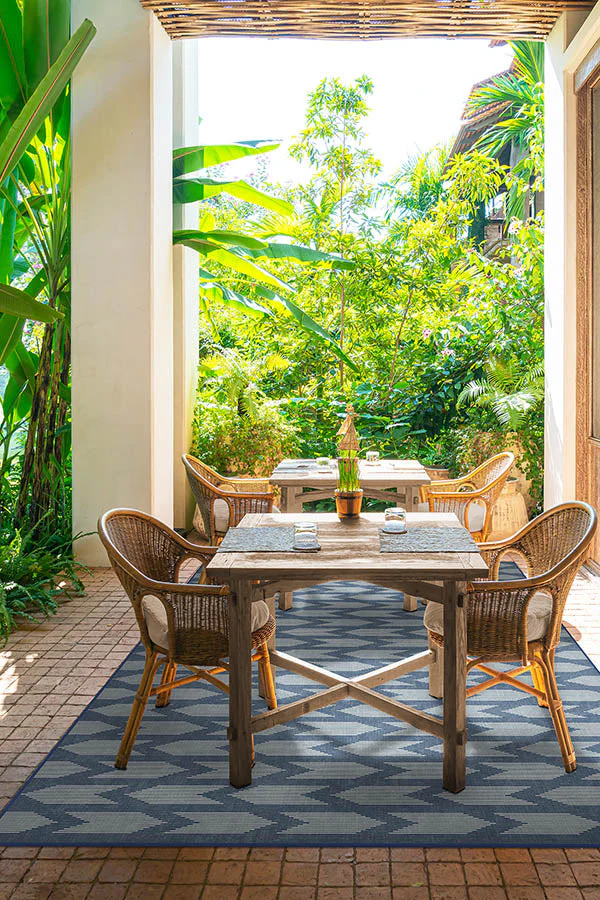 Savannah Navy Blue Outdoor Rug