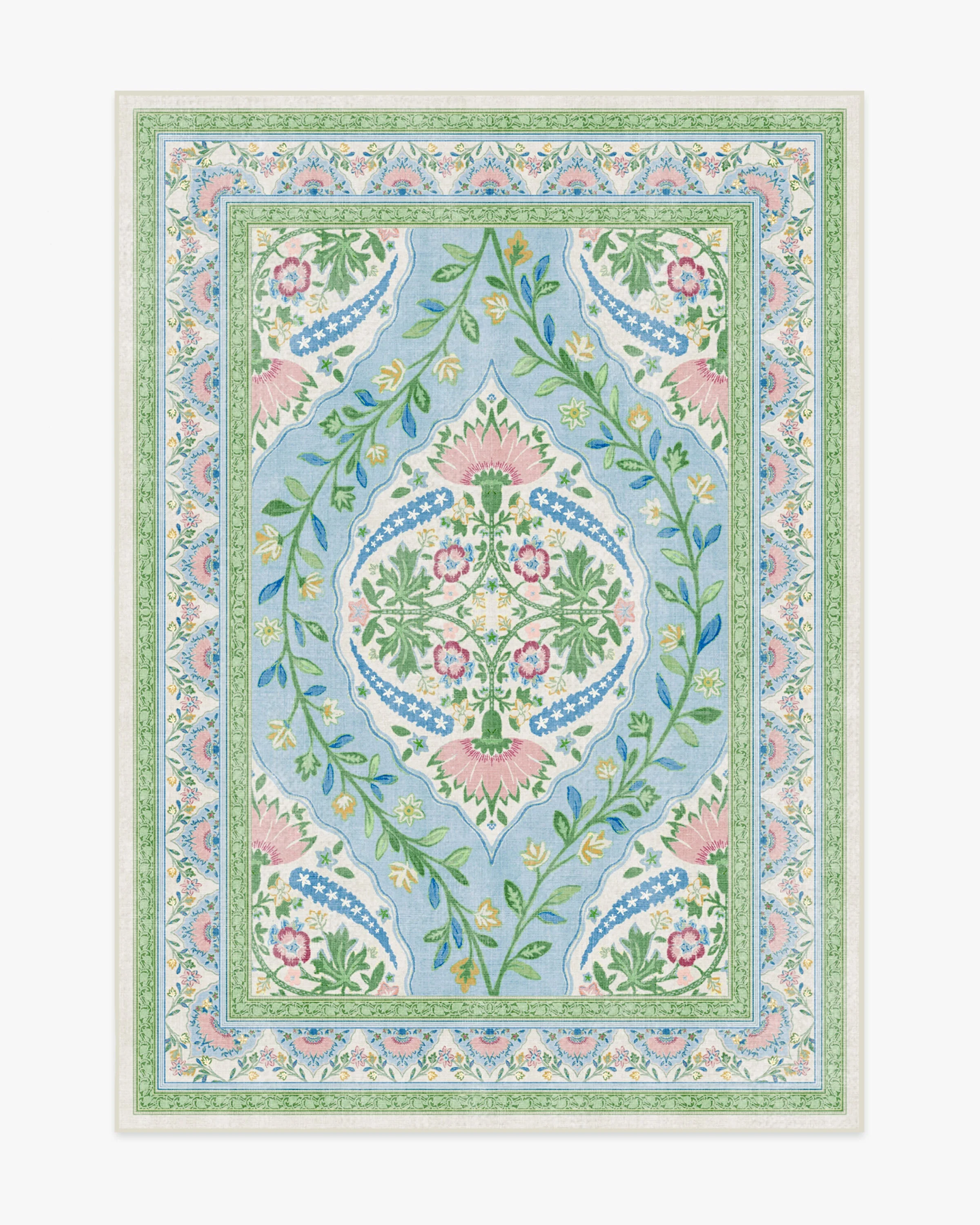 Skye Blue Multicolor Rug by Mrs. Alice