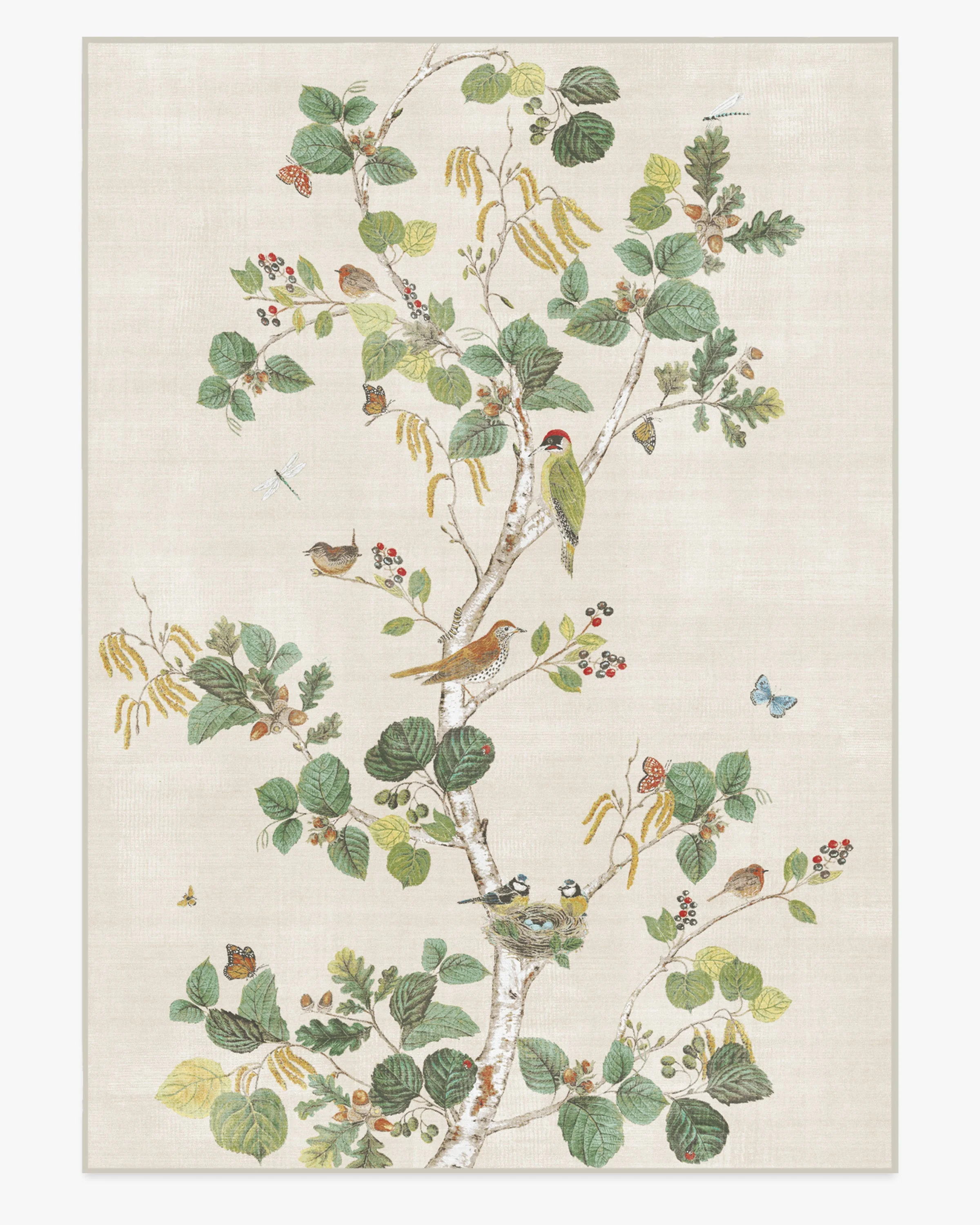 Woodland Chorus Fawn Rug by Sanderson