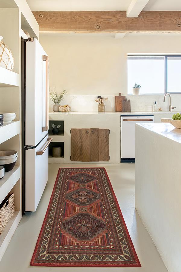 Mandalore Scarlet Red Flatwoven Rug