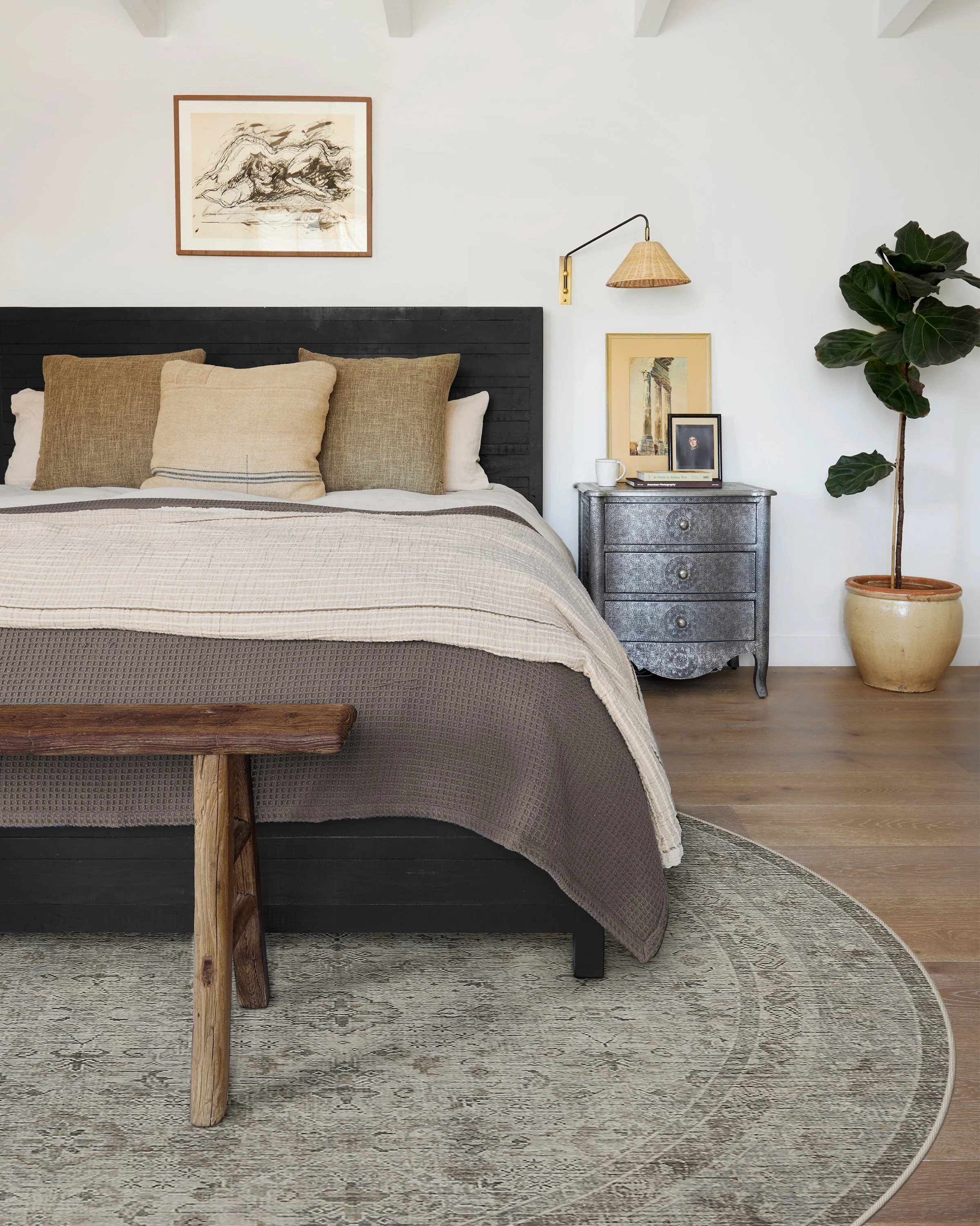 Frances Stone Grey Flatwoven Rug