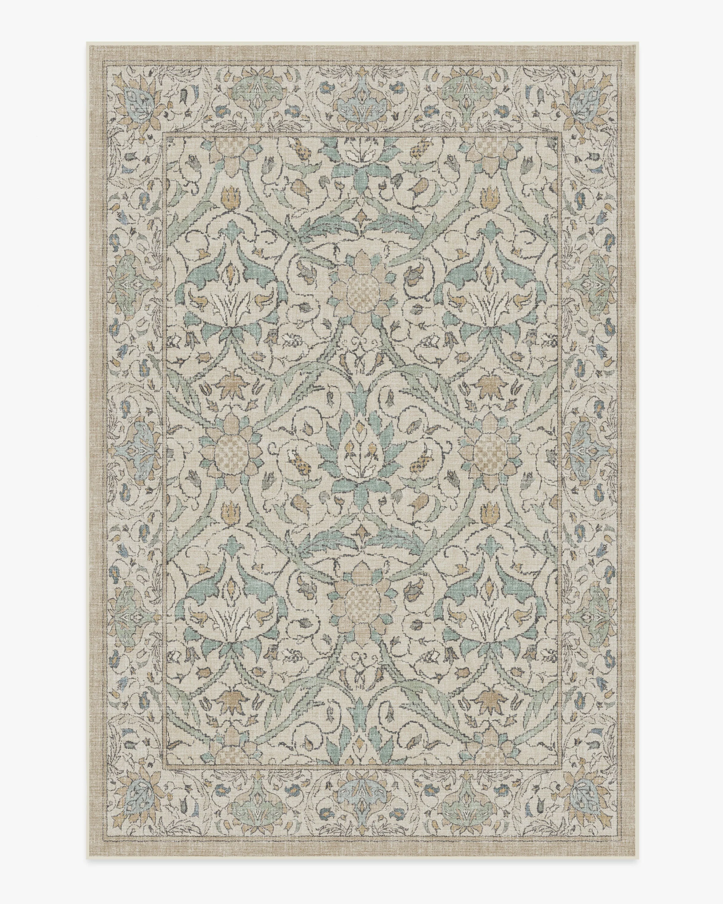 Montreal Natural Jade Flatwoven Rug by Morris & Co.