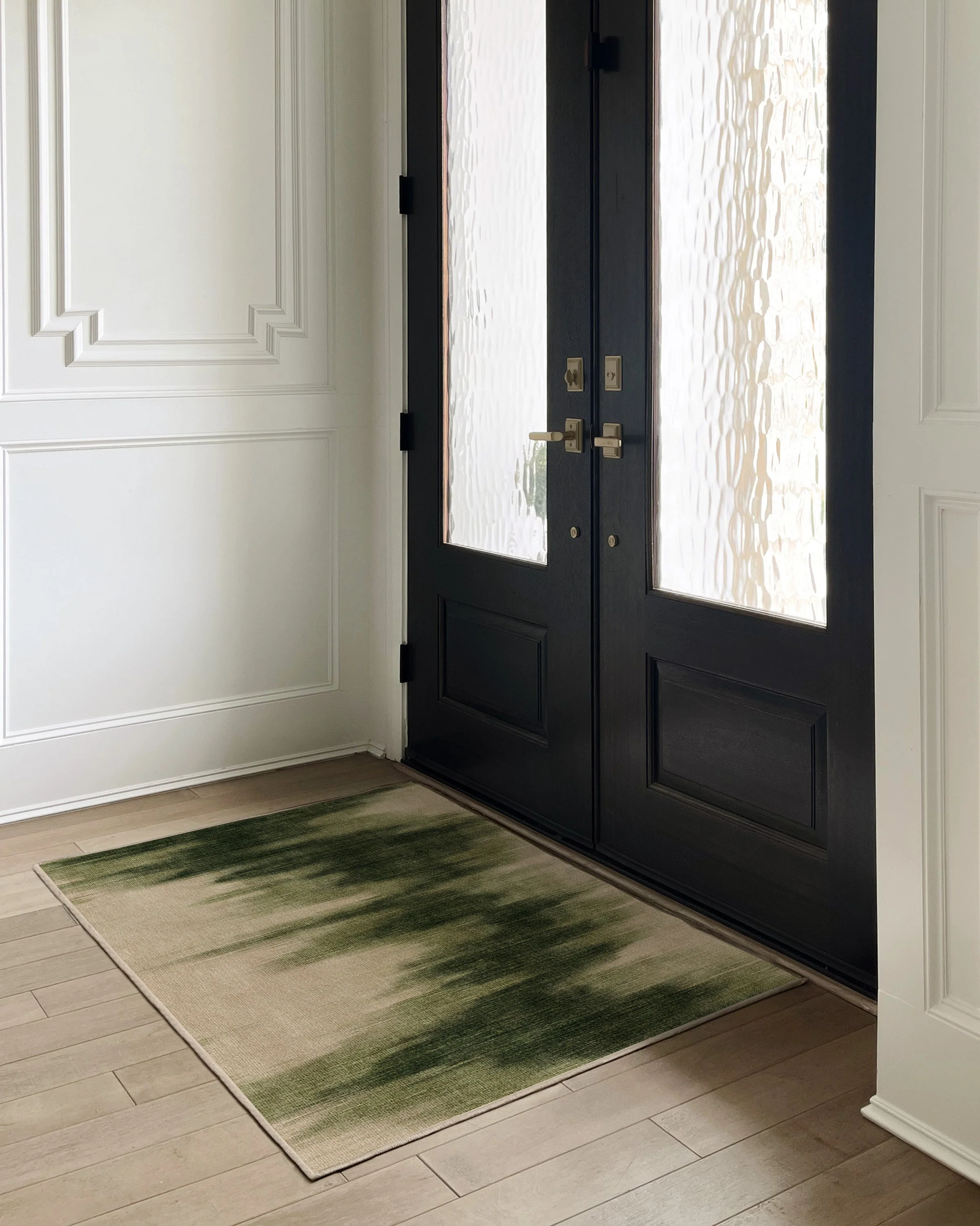 Cassis Olive Flatwoven Rug by Nina Takesh