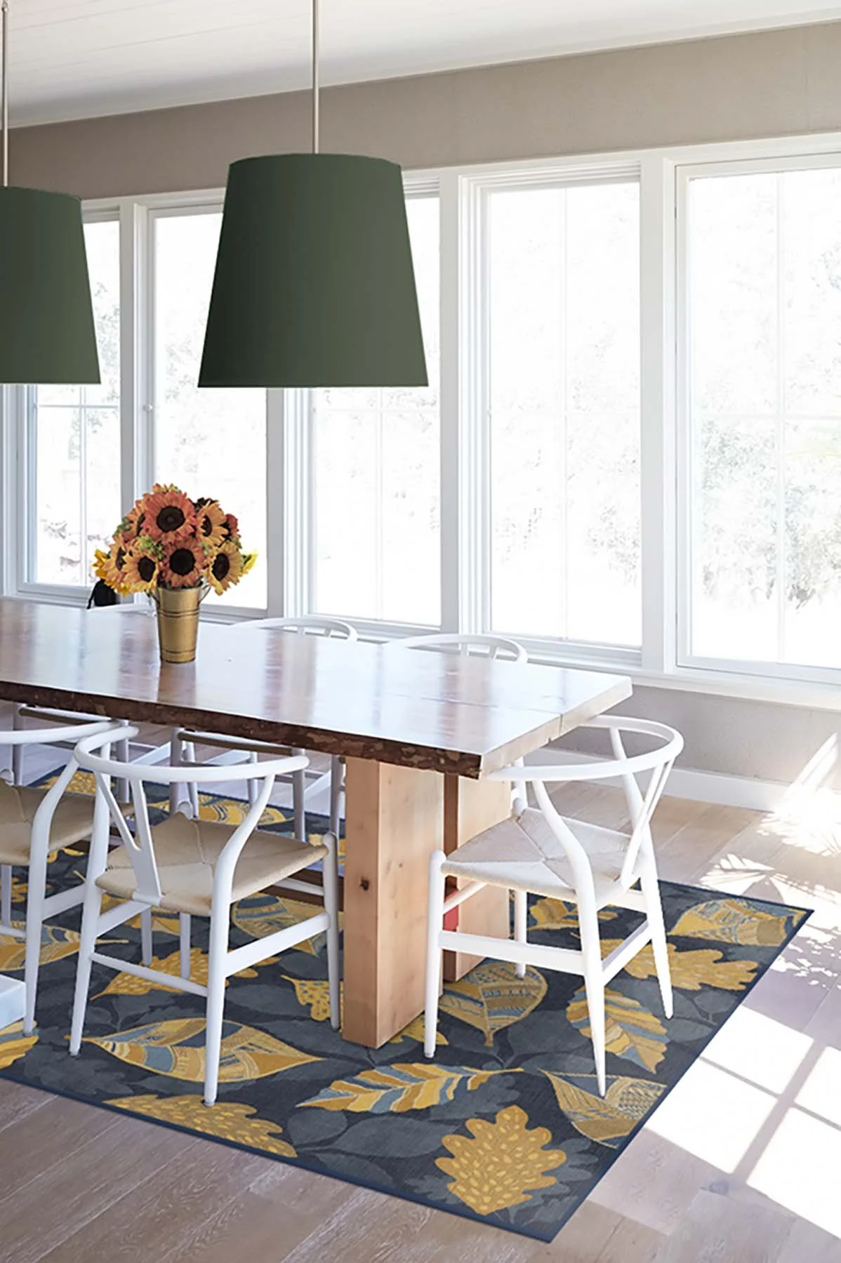 Aurelia Navy Gold Flatwoven Rug