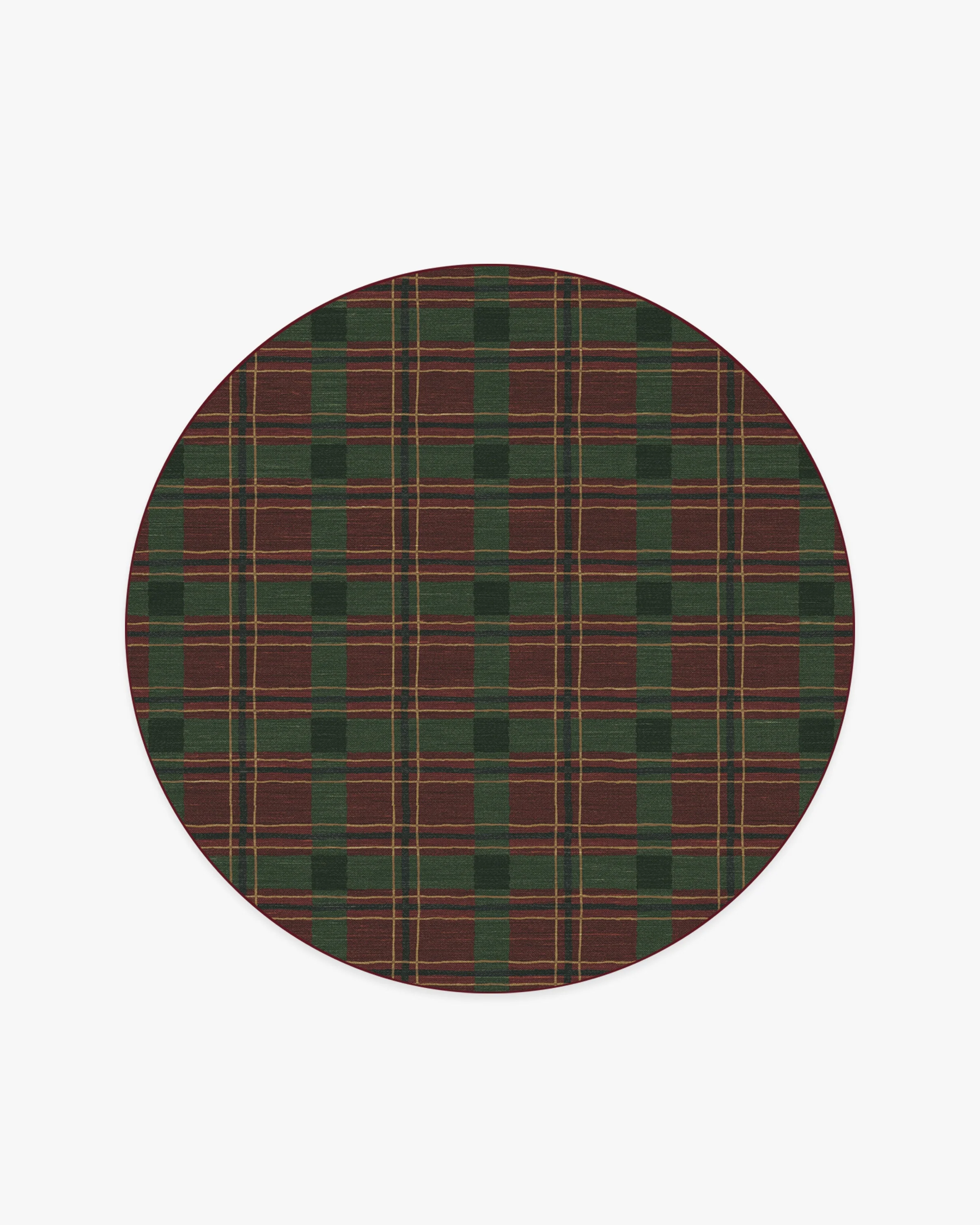 Piper Plaid Burgundy & Green Flatwoven Rug