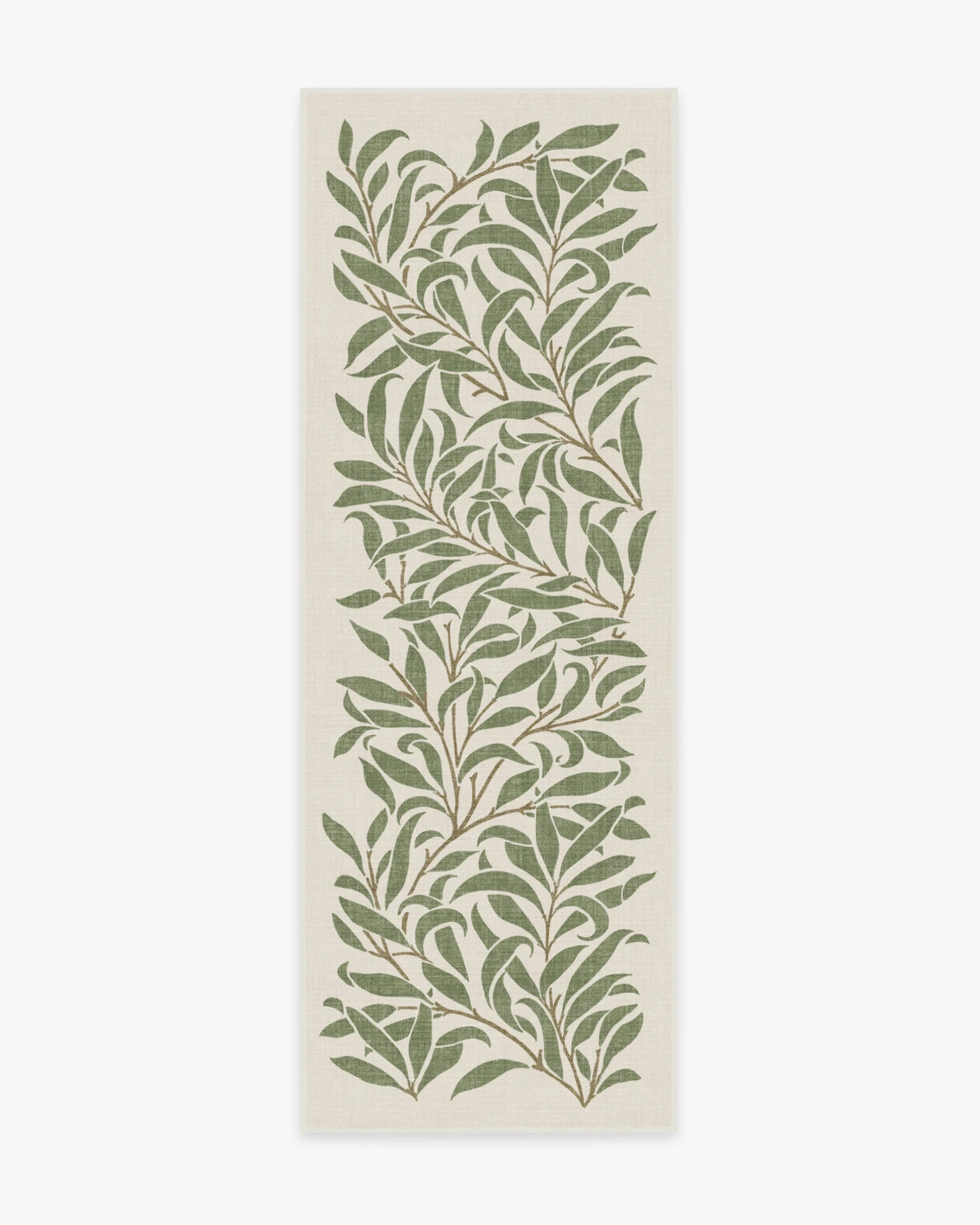 Pure Willow Boughs Green Flatwoven Rug by Morris & Co.