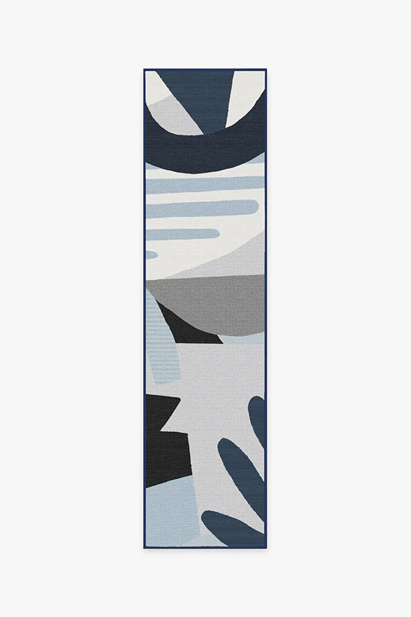 Medley Blue & Grey Outdoor Rug