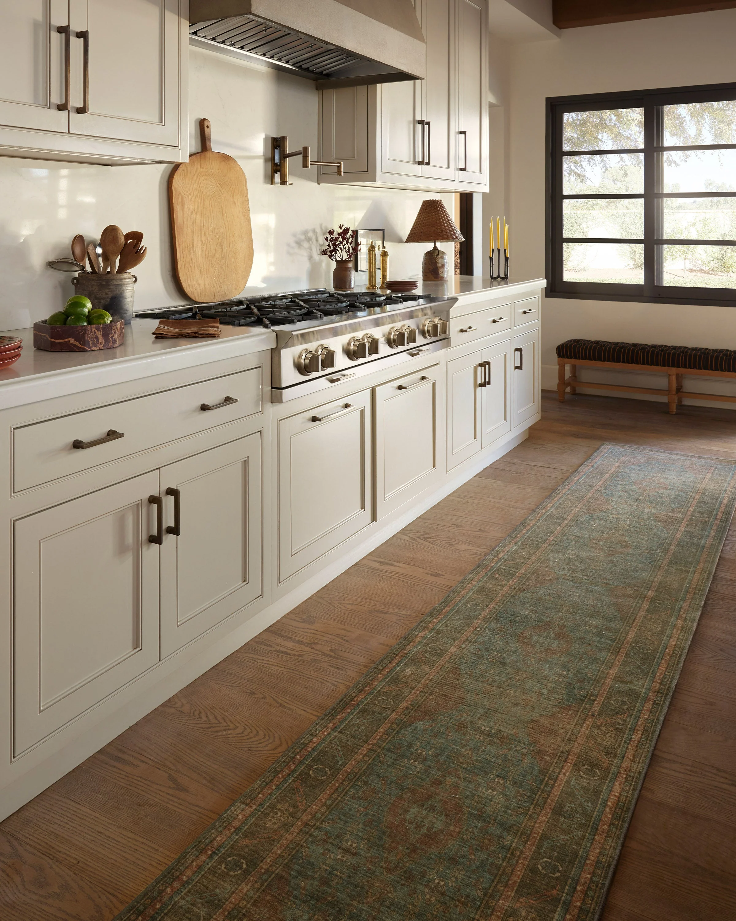 Rowan Teal Blue & Copper Rug