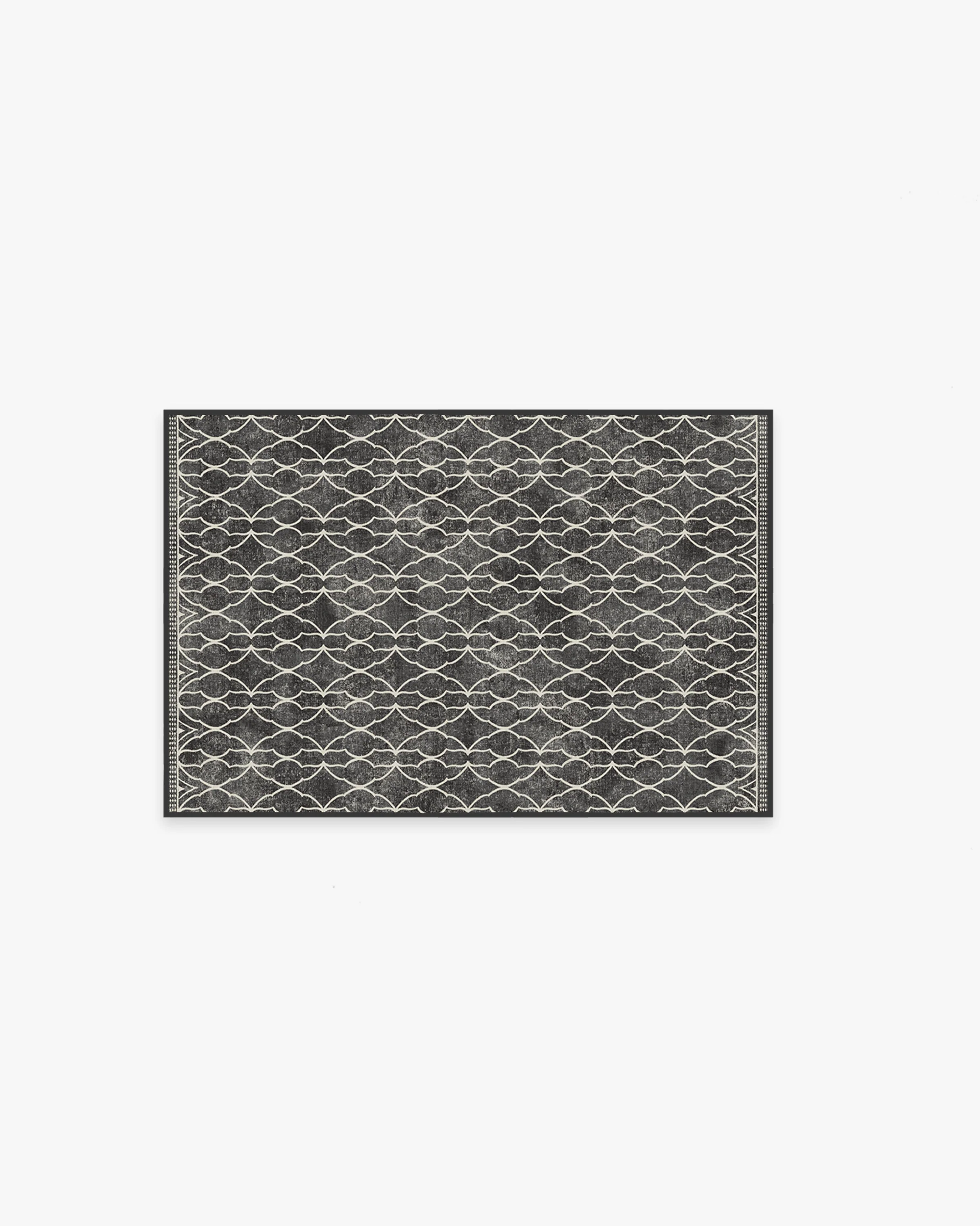 Grogu™ Trellis Black Flatwoven Rug