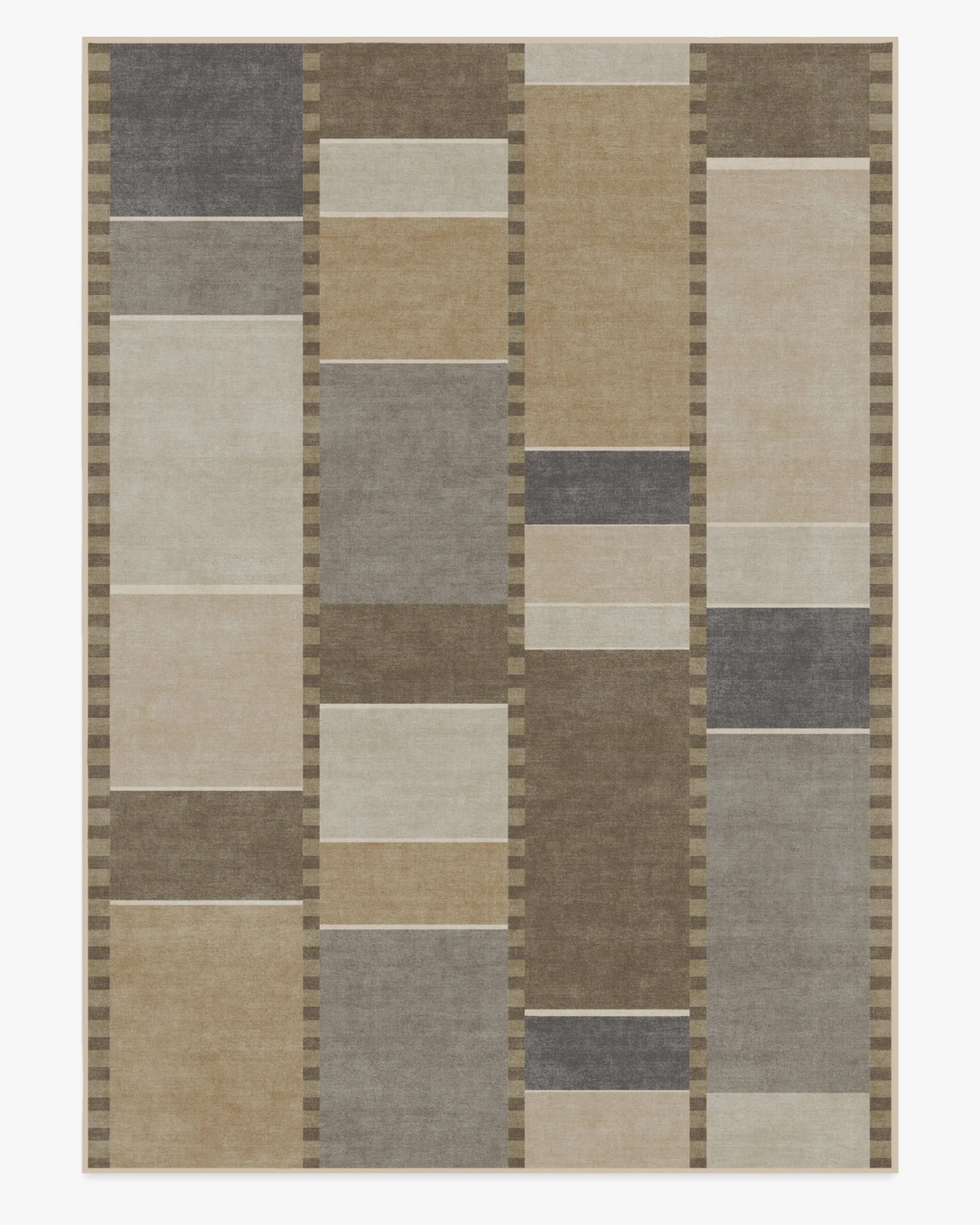 Vienna Beige & Stone Flatwoven Rug by Michael Michalsky